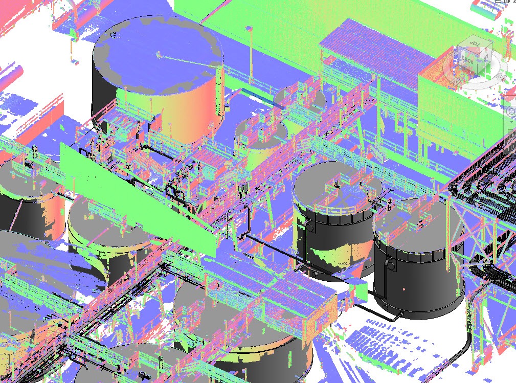 Data hasil scanning dan reverse engineering fasilitas plant
