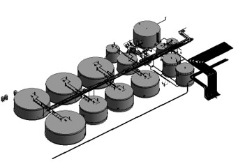 Proses static 3D scan pada vertical storage tank